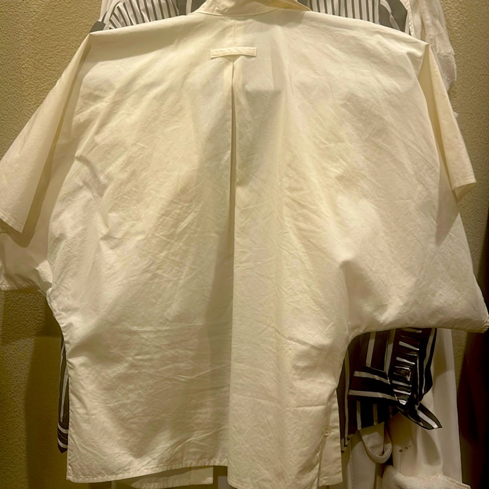 Button down tapered  vintage Jean Paul hairier shirt pleated back